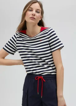 Camiseta rayas manga corta en algodón 100% - Lola Casademunt