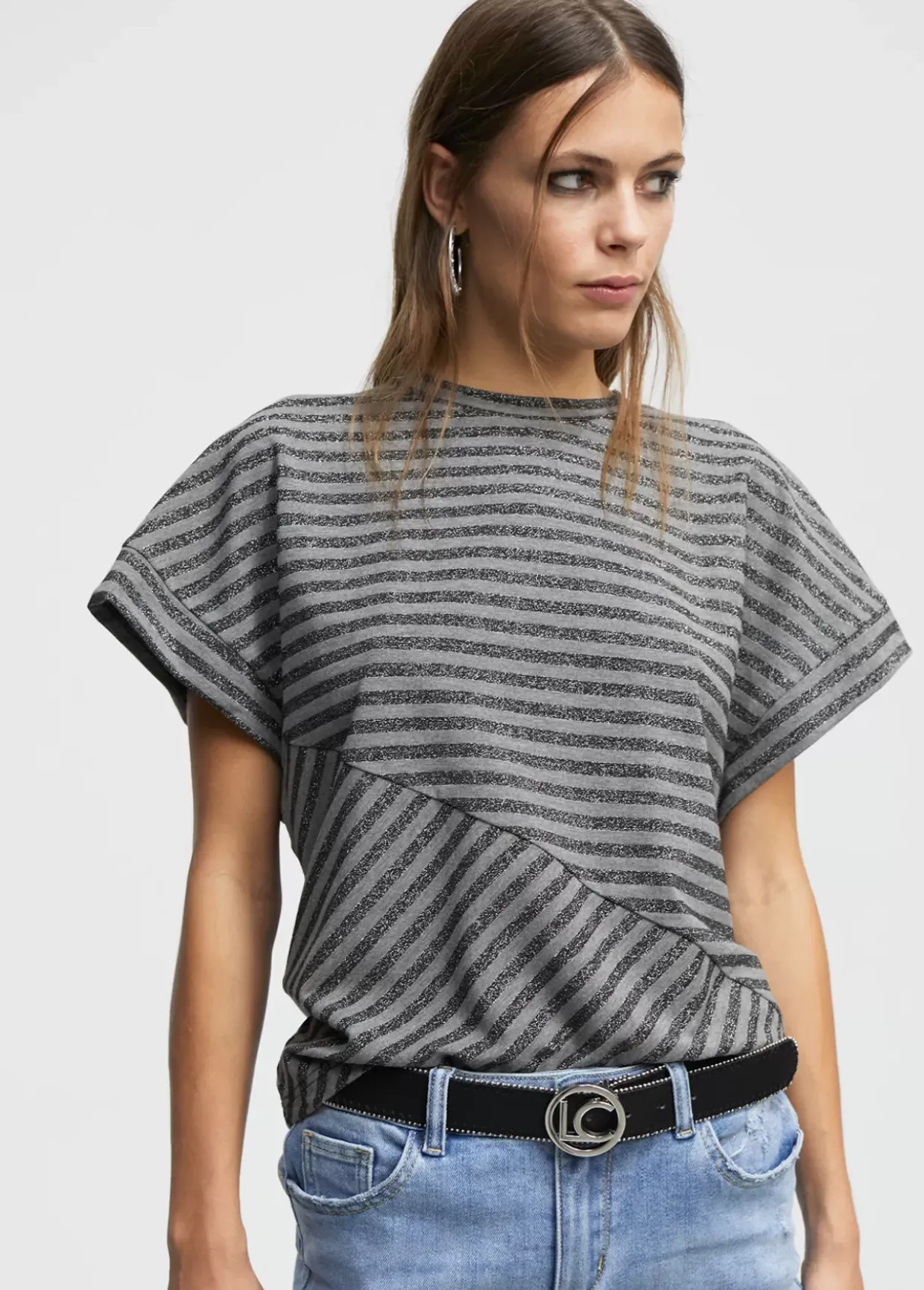 Camiseta rayas manga sisa