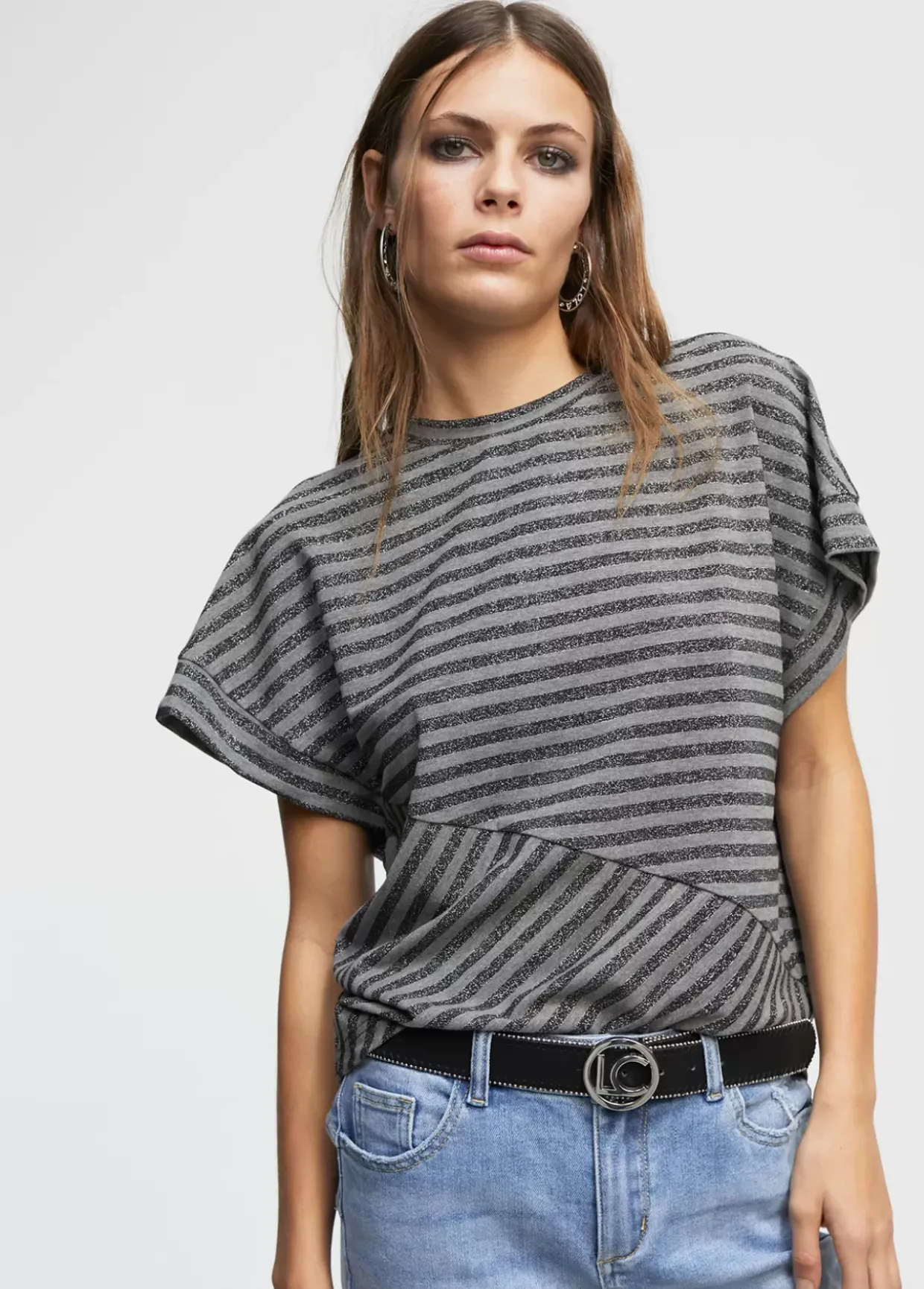 Camiseta rayas manga sisa