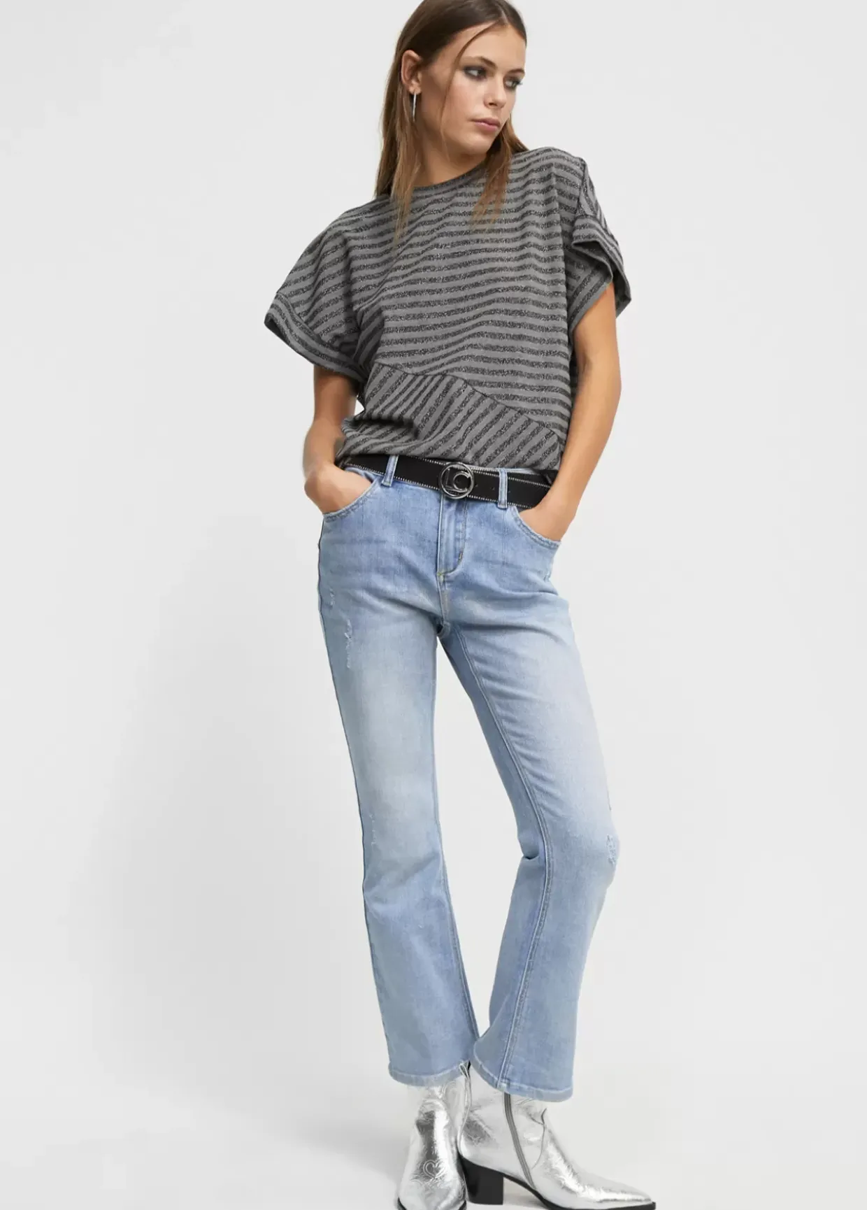 Camiseta rayas manga sisa