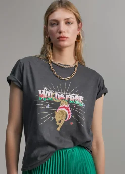 Camiseta tigre desgastada