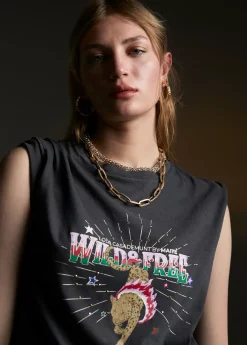 Camiseta tigre desgastada