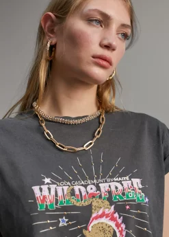 Camiseta tigre desgastada