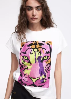 Camiseta tigre multicolor