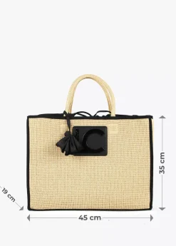 Capazo con ribetes a contraste