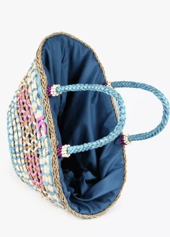 Capazo trenzado gométrico