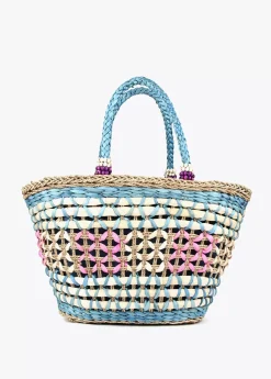 Capazo trenzado gométrico