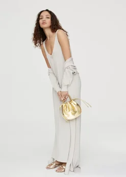 Cardigan largo de punto