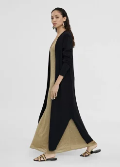 Cardigan largo de punto