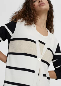 Cardigan punto de rayas