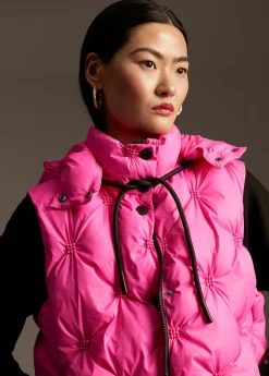 Chaleco acolchado animal print