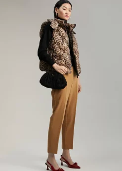 Chaleco acolchado animal print