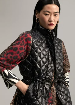 Chaleco detalles animal print