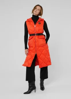 Chaleco largo acolchado