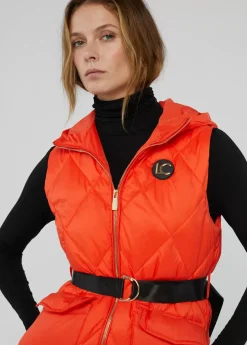 Chaleco largo acolchado