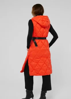 Chaleco largo acolchado