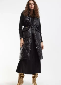 Chaleco largo acolchado