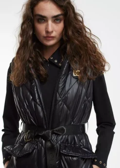 Chaleco largo acolchado