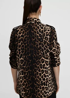 Chaqueta en print animal