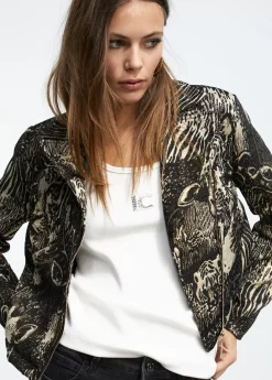 Chaqueta Jacquard animal