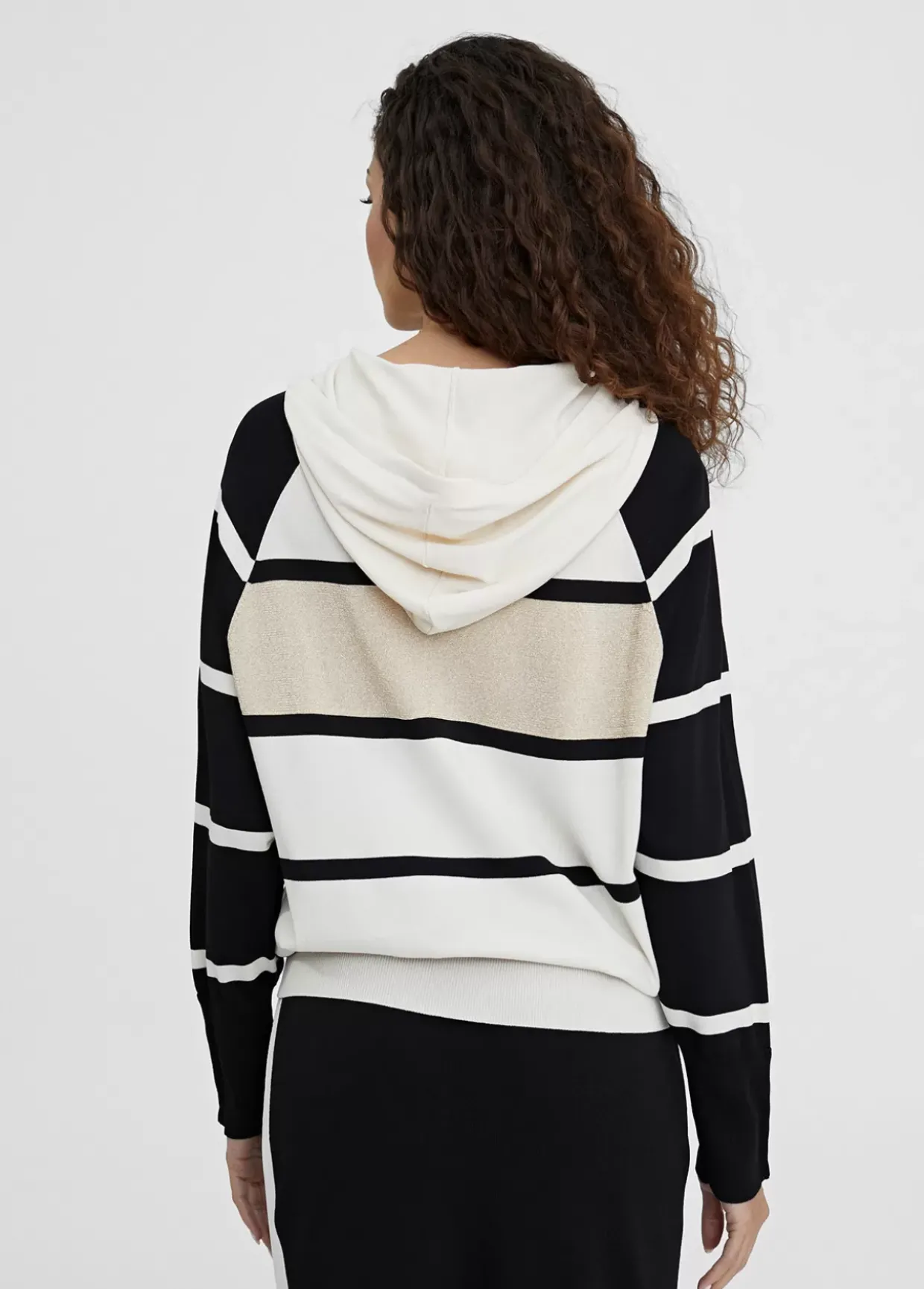 Chaqueta rayas con capucha