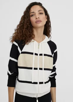 Chaqueta rayas con capucha