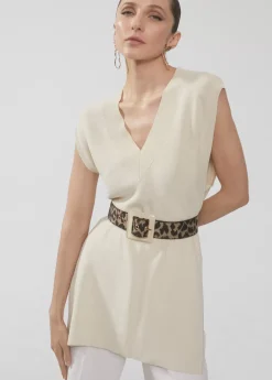 Cinturón ancho maxi hebilla