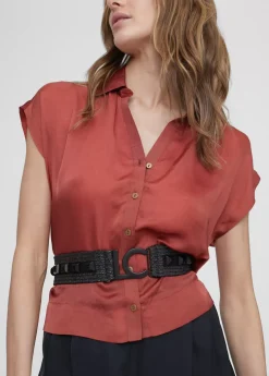 Cinturón efecto ráfia