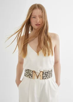 Cinturón elástico animal print