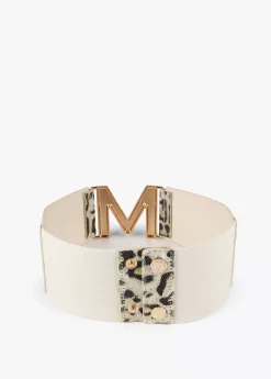 Cinturón elástico animal print
