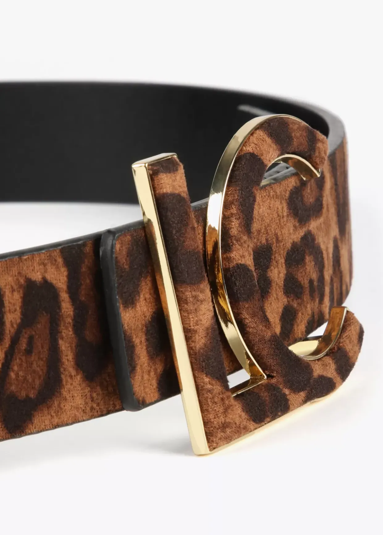 Cinturón reversible animal print