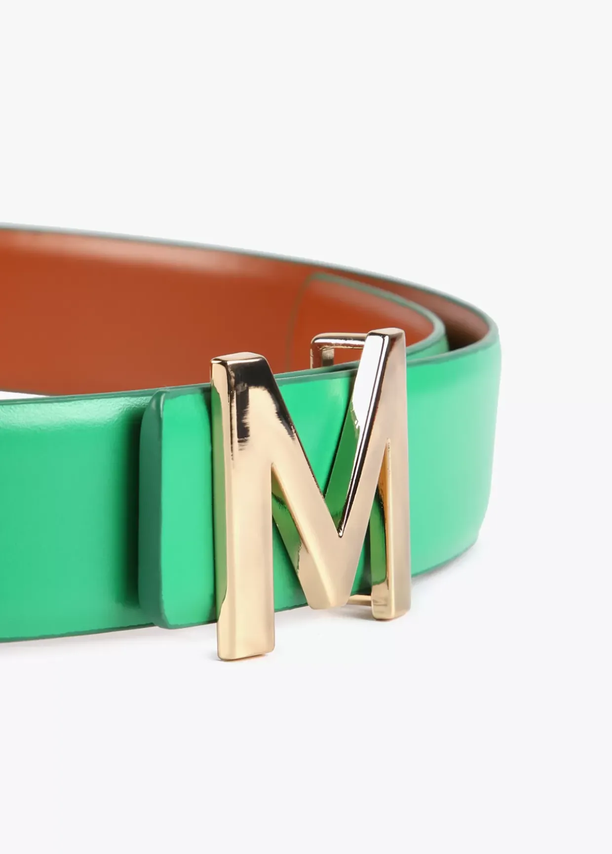 Cinturón reversible hebilla dorada