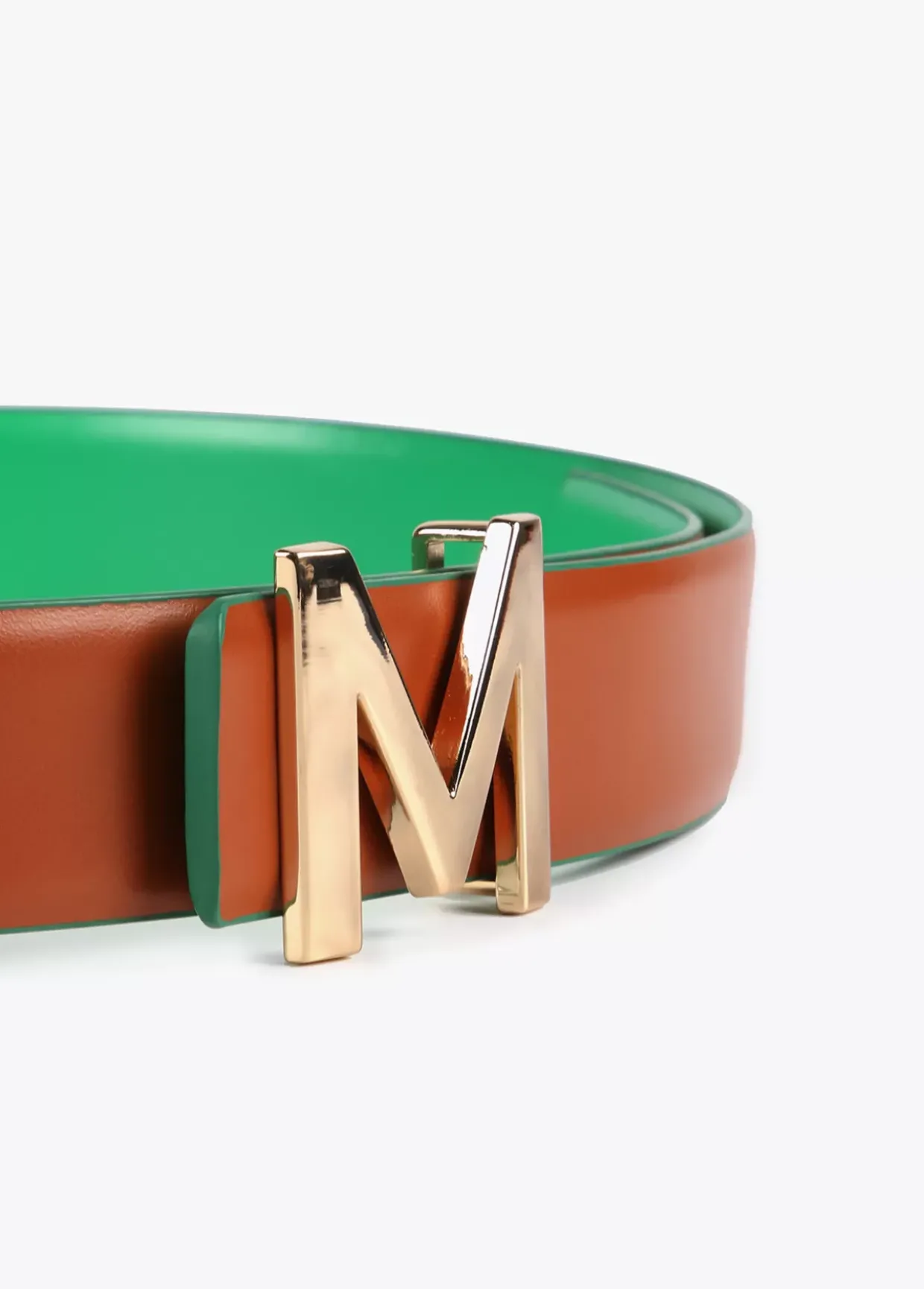 Cinturón reversible hebilla dorada