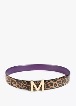 Cinturón reversible hebilla dorada