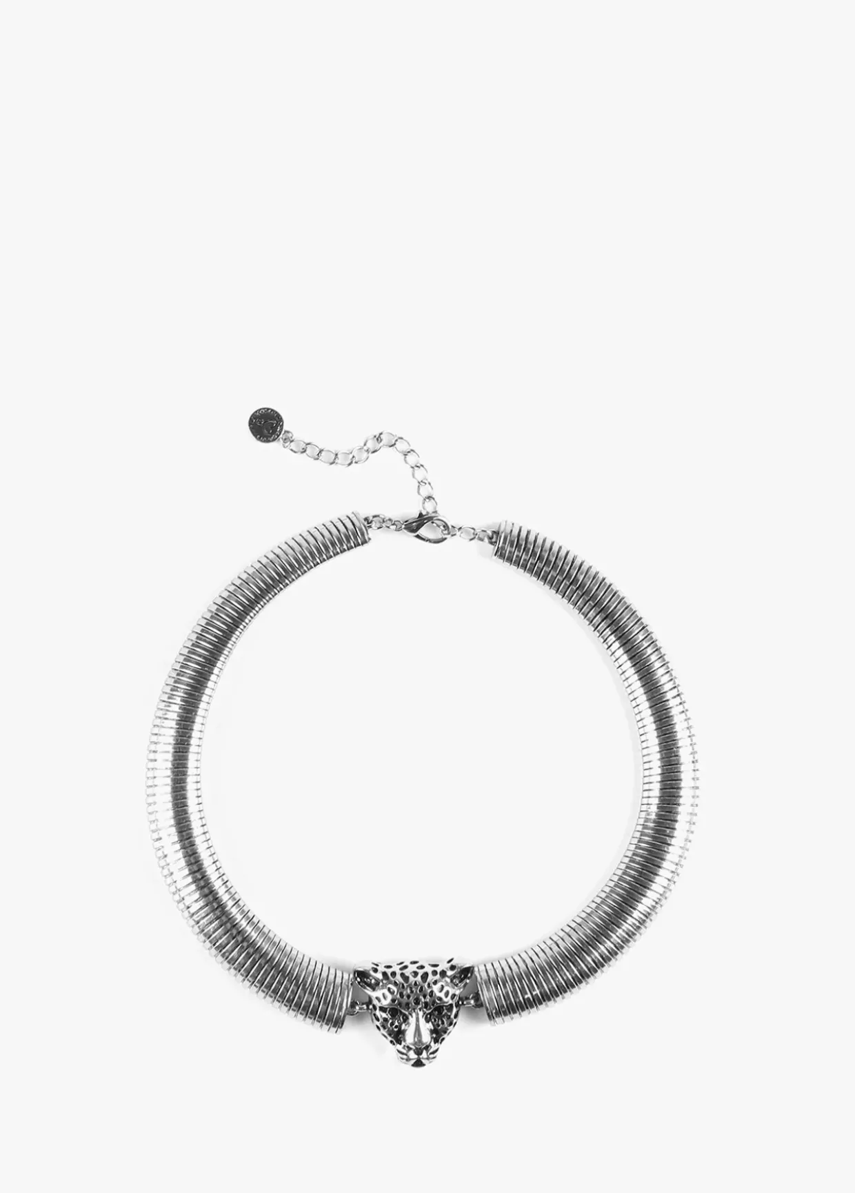 Collar cabeza leopardo