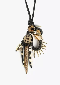 Collar con colgante multi abalorios