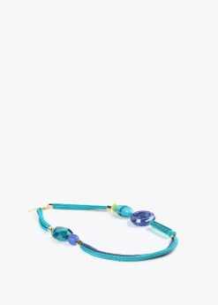 Collar cordóny abalorios