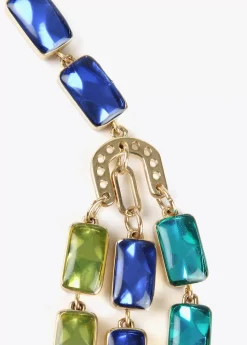 Collar cristales multicolor