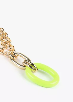 Collar doble cadena y colgante