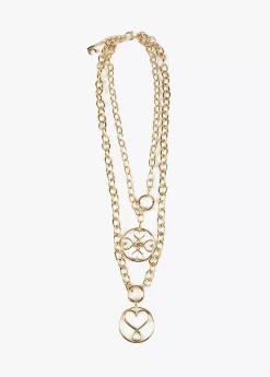 Collar doble medalla