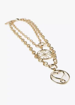 Collar doble medalla