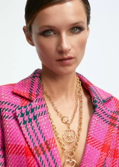 Collar doble medalla