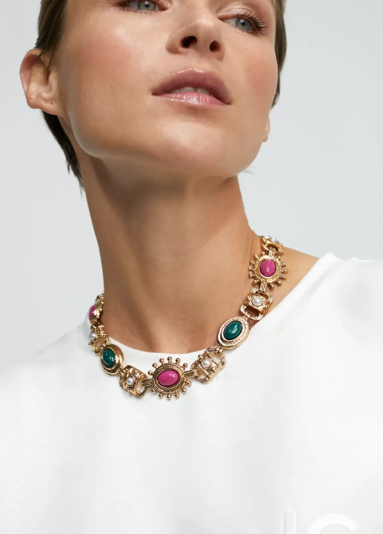 Collar gargantilla piedras