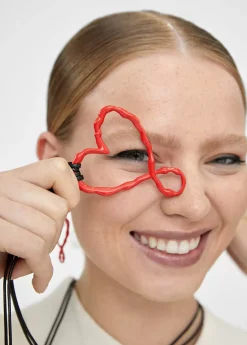 Collar largo corazón infinito