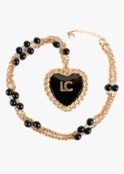 Collar medalla corazón