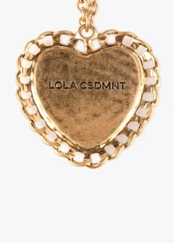 Collar medalla corazón