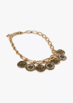 Collar monedas colgantes