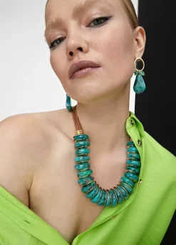 Collar multi piezas turquesa