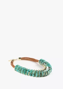 Collar multi piezas turquesa