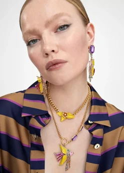 Collar multicadena con colgante